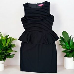 Catherine MaLandrino Women's Peplum Black Dress Size 6